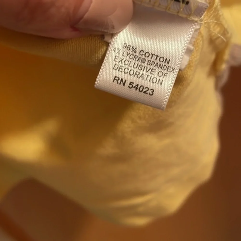 Banana Republic Men’s Cotton Polo‎ Shirt Yellow Size XL Preppy Casual